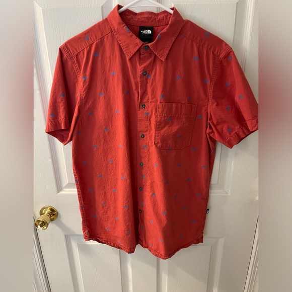 Men’s The North Face Botton Down Short Sleeve Shirt - Medium - Picture 1 of 5